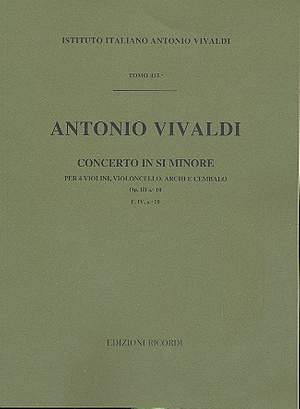 Vivaldi: Concerto FIV/10 (RV580, Op.3/10) in B minor