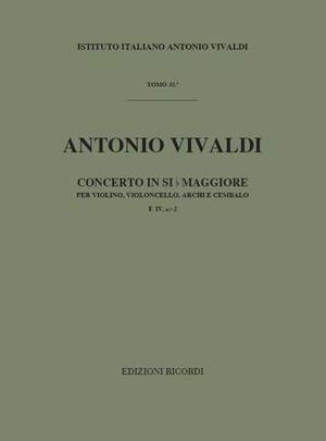 Vivaldi: Concerto FIV/2 (RV547) in B flat major