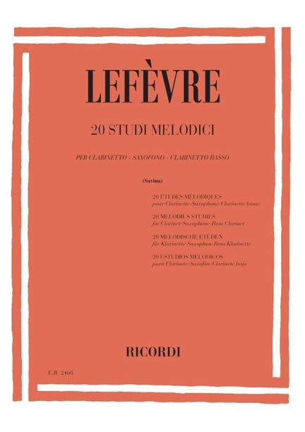 Lefèvre: 20 Studi melodici