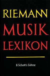 Riemann Musiklexikon Vol. 1
