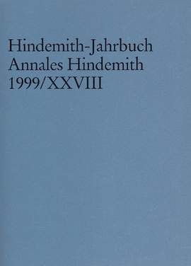 Hindemith-Jahrbuch Vol. XXVIII