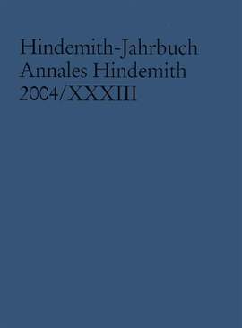 Hindemith-Jahrbuch Vol. XXXIII