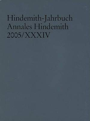 Hindemith-Jahrbuch Vol. XXXIV