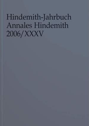 Hindemith-Jahrbuch Vol. 35