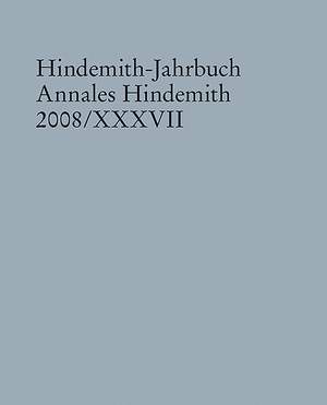 Hindemith-Jahrbuch Vol. 37