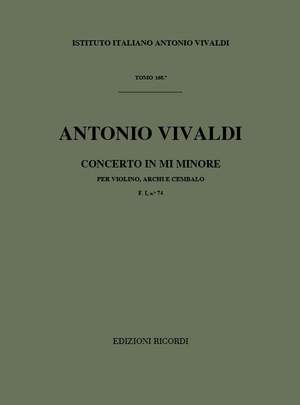 Vivaldi: Concerto FI/74 (RV281) in E minor