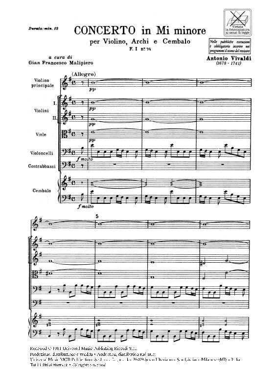 Vivaldi: Concerto FI/74 (RV281) minor | Presto Music