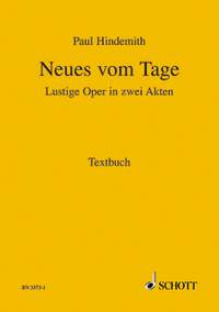 Hindemith, P: Neues vom Tage