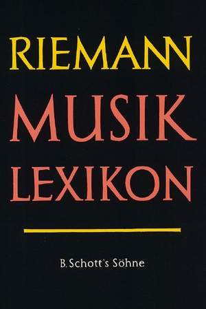 Riemann Musiklexikon Vol. 3