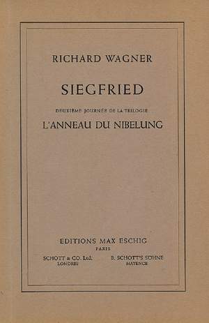 Wagner, R: Siegfried WWV 86 C