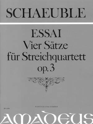 Schaeuble, H: Essai-4 Movements op. 3