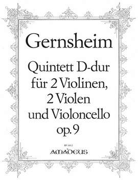 Gernsheim, F: Quintet D major D major op. 9