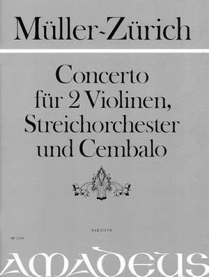 Mueller-Zuerich, P: Concerto for 2 solo Violins Op. 61