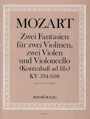 Mozart, W A: 2 Fantasies KV 594/608