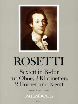 Rosetti, F A: Sextett in B-Dur B flat major Murray RWV B22
