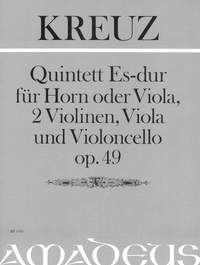 Kreuz, E: Quintett Es-Dur E flat major op. 49