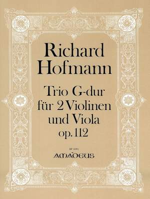 Hofmann, R: Trio G major Op. 112