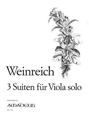 Weinreich, J: 3 Suites for Viola solo