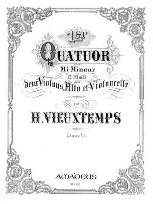 Vieuxtemps, H: Quartet E minor op. 44