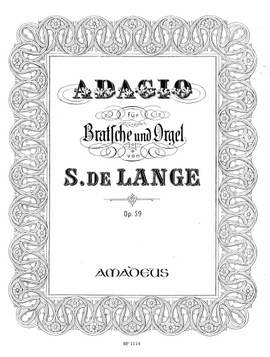 Lange, S d: Adagio Op. 59