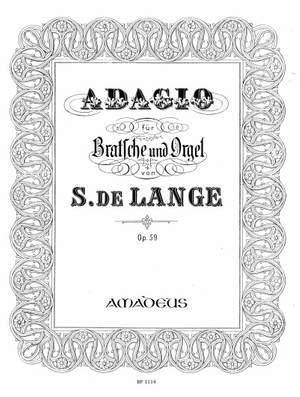 Lange, S d: Adagio Op. 59