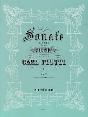 Piutti, C: Sonata E minor op. 27