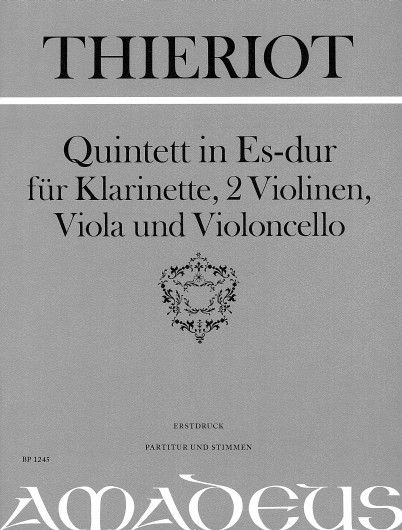 Thieriot, F: Quintet E flat Major E flat major