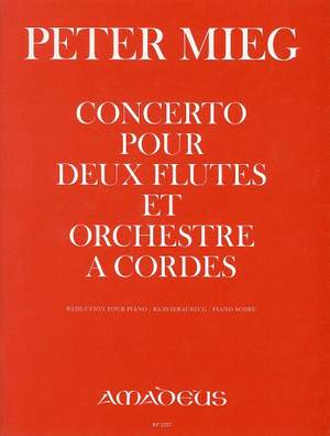 Mieg, P: Concerto pour deux flûtes et orchestre à cordes