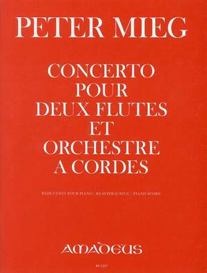 Mieg, P: Concerto pour deux flûtes et orchestre à cordes