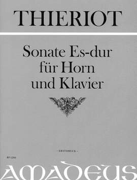 Thieriot, F: Sonata E flat Major E flat major