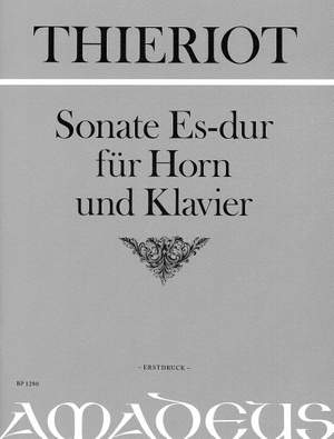 Thieriot, F: Sonata E flat Major