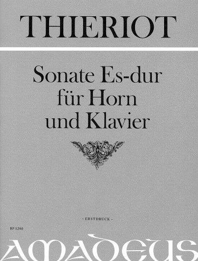 Thieriot, F: Sonata E flat Major E flat major