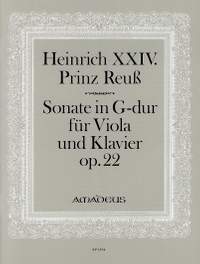Heinrich XXIV. J.L., P R: Sonata G major op. 22