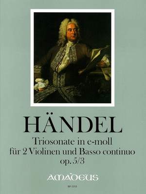 Handel, G F: Trio sonata E minor op. 5/3