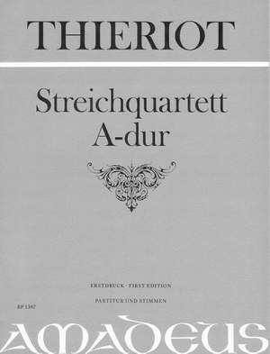 Thieriot, F: String Quartet in A