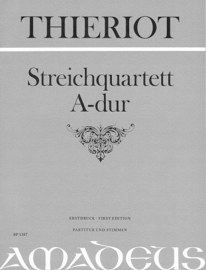 Thieriot, F: String Quartet in A A major