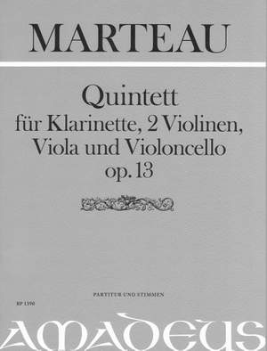 Marteau, H: Quintet op. 13