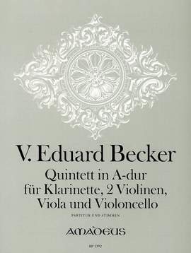 Becker, V E: Quintett in A-Dur A major