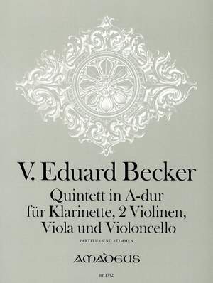 Becker, V E: Quintett in A-Dur A major