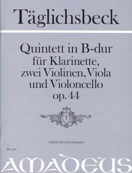 Taeglichsbeck, T: Quintett B-Dur B flat major op. 44