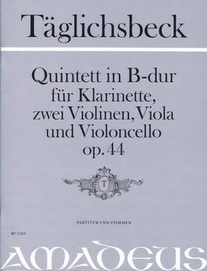 Taeglichsbeck, T: Quintett B-Dur B flat major op. 44