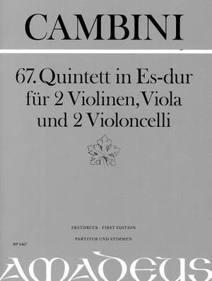 Cambini, G G: 67. Quintet In E Flat