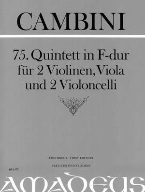 Cambini, G G: 75. Quintett