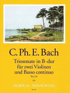 Bach, C P E: Trio Sonata in B flat Wq 158