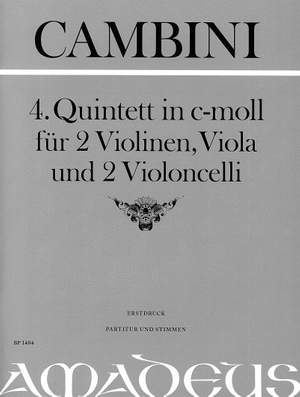 Cambini, G G: 4th Quintet in C minor