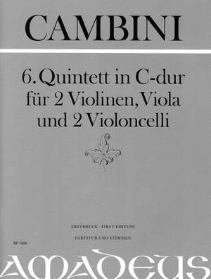 Cambini, G G: Quintet no.6 in C