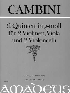 Cambini, G G: 9. Quintet in Gm