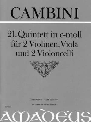 Cambini, G G: Quintett No. 21 in C minor