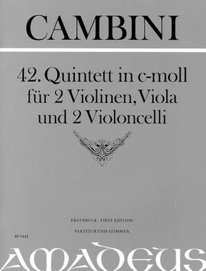 Cambini, G G: 42. Quintet