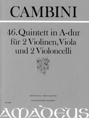 Cambini, G G: Quintet no.46 in A